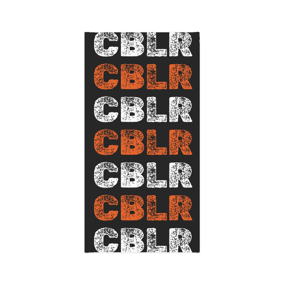 CBLR neck gaiter with repeating logo wrap
